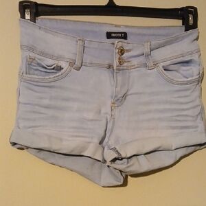 Forever 21 Sky Blue Denim Shorts Small
